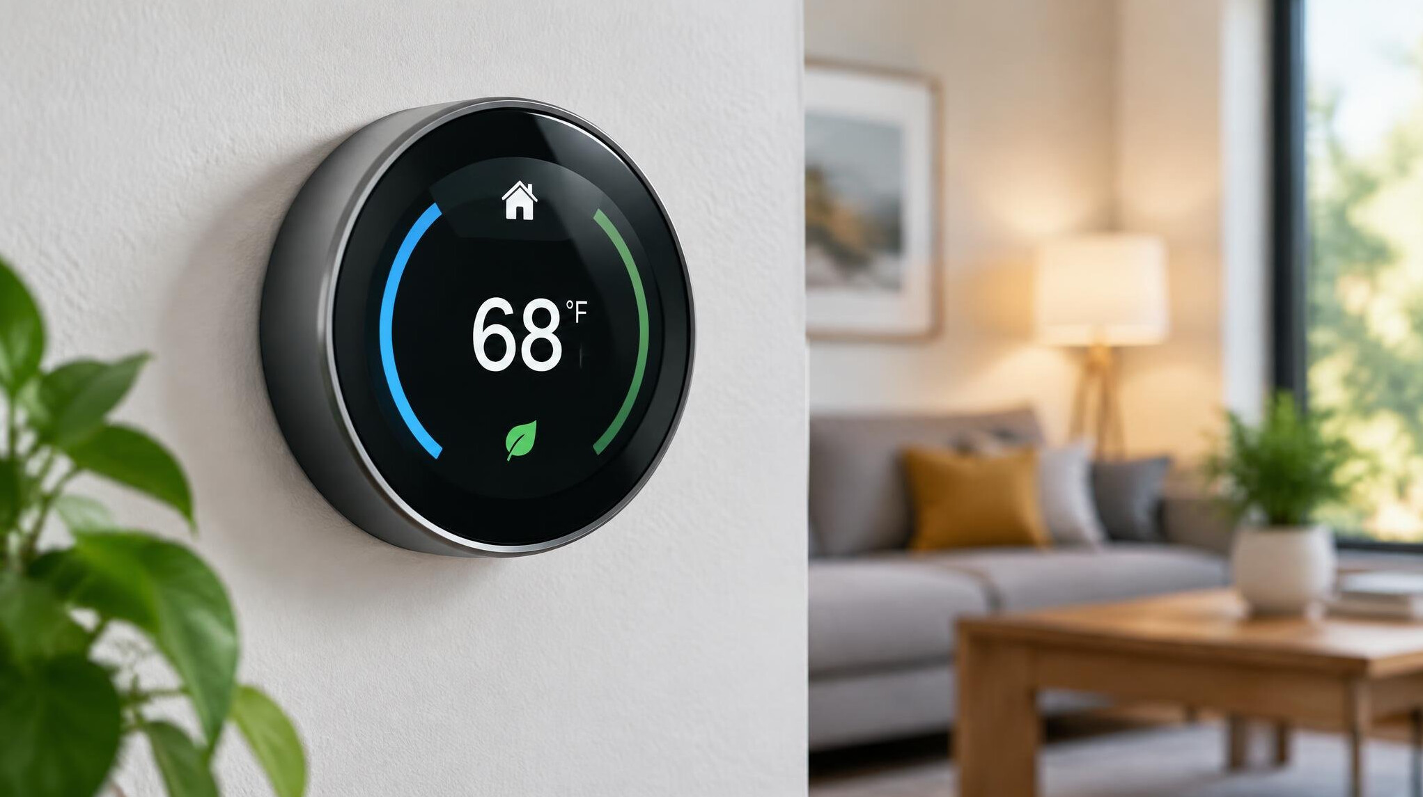 smart thermostat display